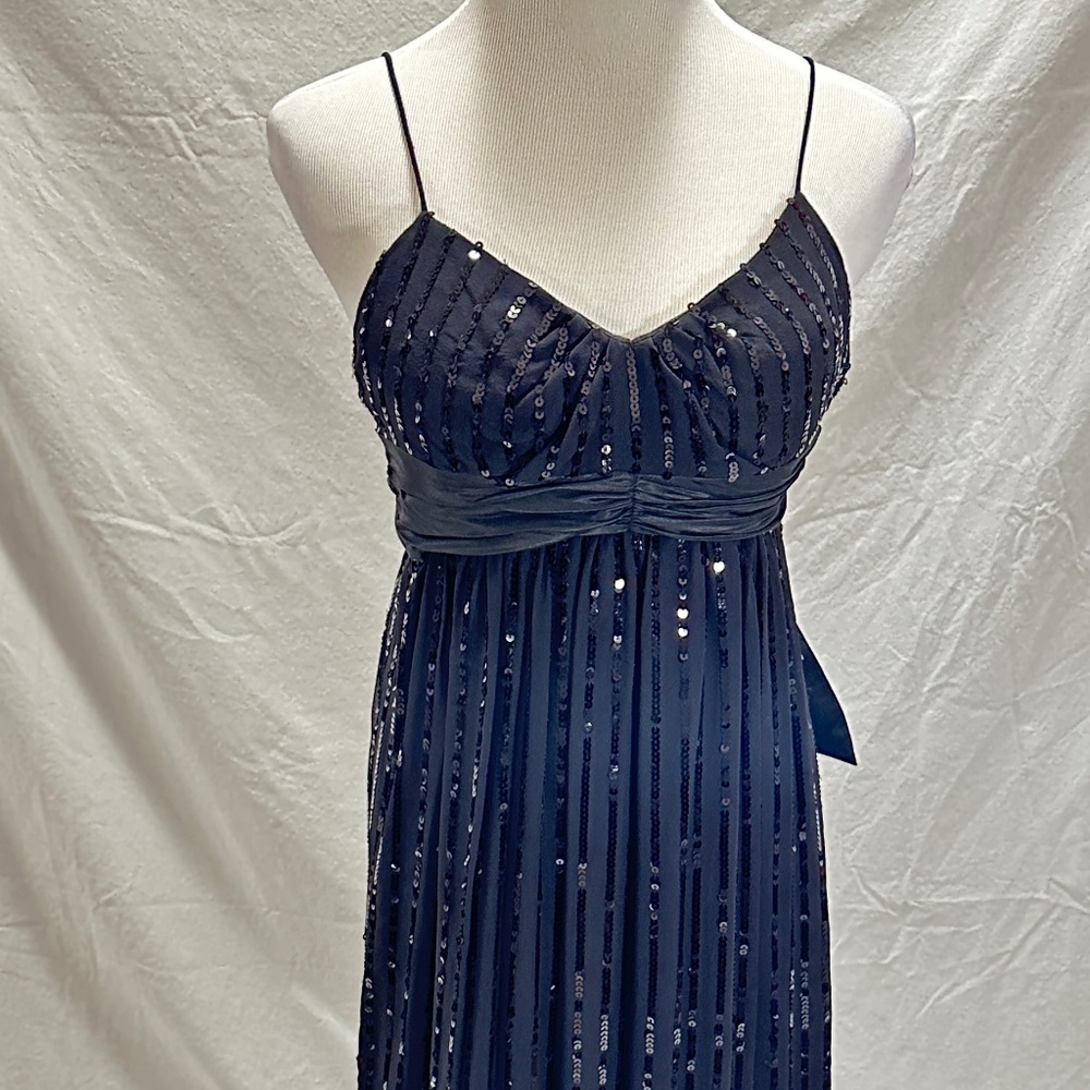 Vivienne Tam Silk and Sequins Long Evening Gown